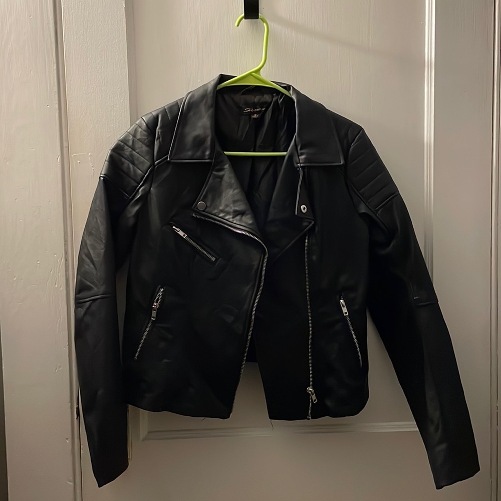 Medium shinestar leather jacket